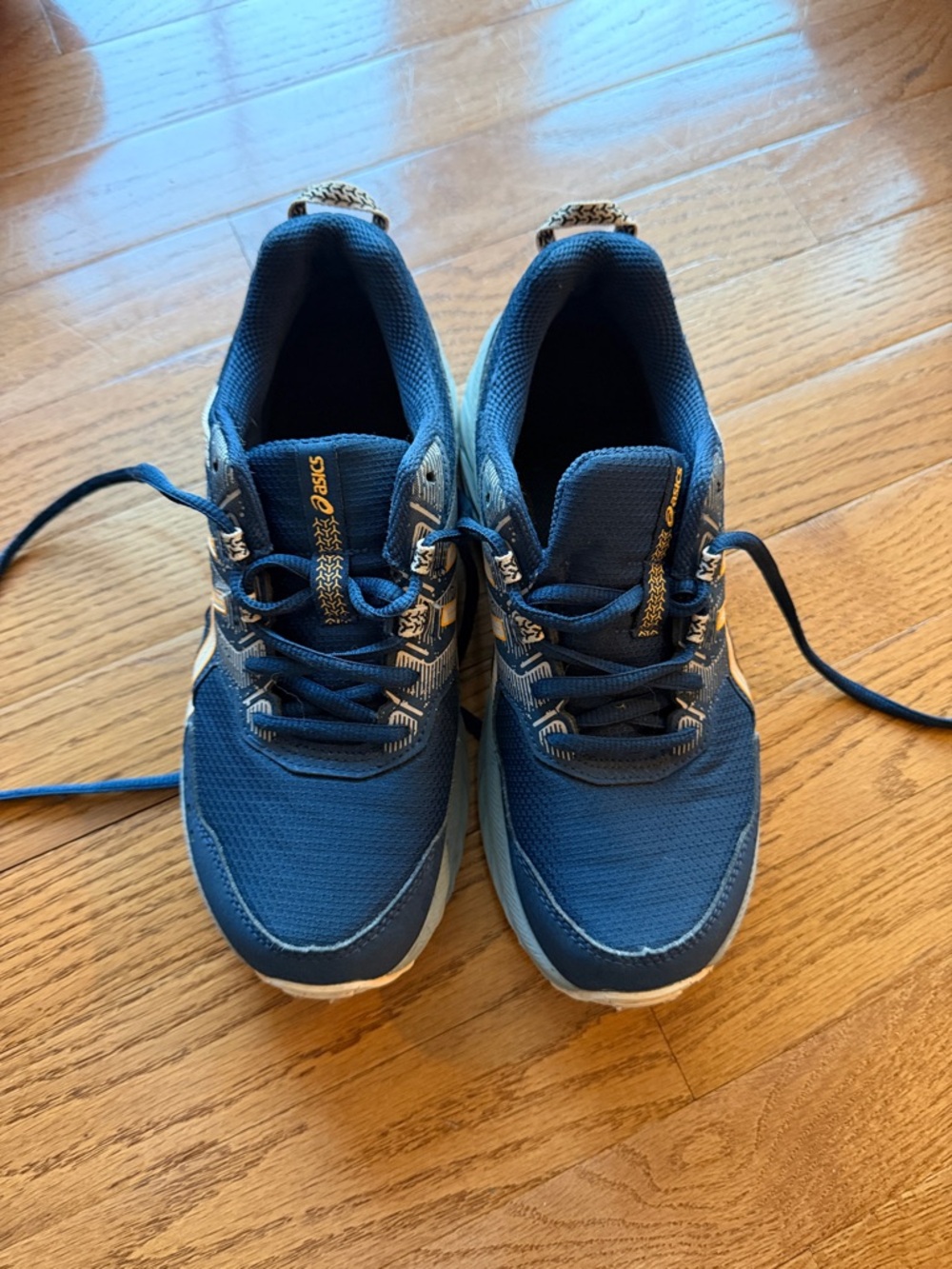 Asics Navy Blue grade school shoes
